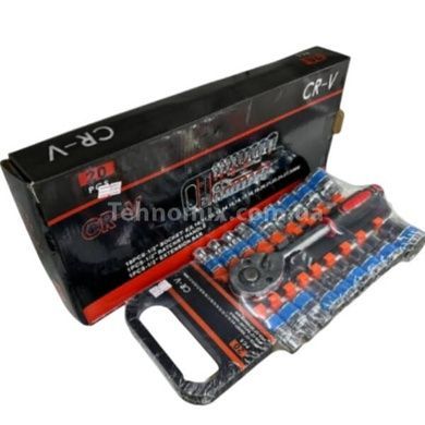 Набір торцевих головок з тріскачкою 1/2 "19шт. Хром Wrench Set CRV JC 8044