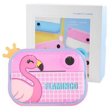 Дитячий фотоапарат миттєвого друку з підтримкою microSD YT008 FLAMINGO Рожевий