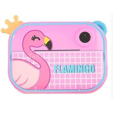 Дитячий фотоапарат миттєвого друку з підтримкою microSD YT008 FLAMINGO Рожевий