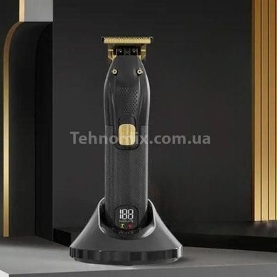 Машинка акумуляторна для стрижки для волосся з дисплеєм ENZO EN-5048 Чорна