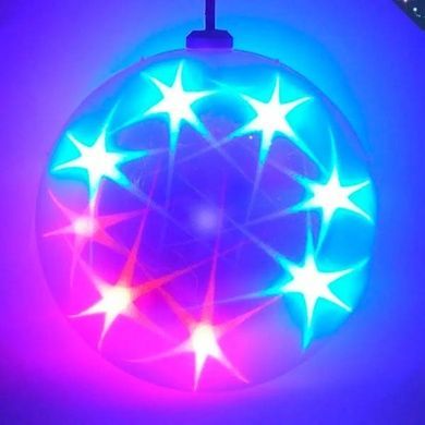 Куля садова декоративна підвісна з LED-підсвічуванням Ceiling colourful star Мультиколор