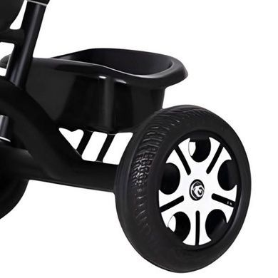 Велосипед детский трехколесный с родительской ручкой SCO82 black Черный