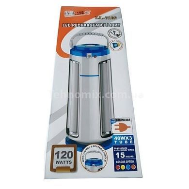 Ліхтар LL-7109 Led Rechargeable Light 120 WATTS Блакитний