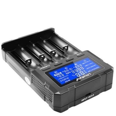 Зарядное устройство универсальное для 18650/ 26650/ 21700/ 32650/ 20700/ 21700/ 16340 LiitoKala Lii-KU4 Черное