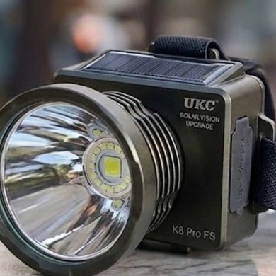 Ліхтар налобний акумуляторний UKC K8 pro Сірий