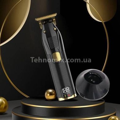 Машинка акумуляторна для стрижки для волосся з дисплеєм ENZO EN-5048 Чорна