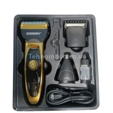Тример для стрижки волосся GM-6709 Чорна із золотим