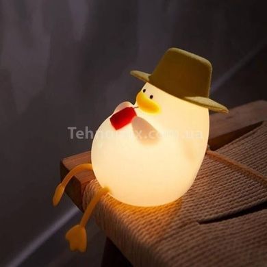 Ночник аккумуляторный Утка в шляпе 1200mAh LED 0.95W Shinedo SD-SR084 USB Type-C Белый
