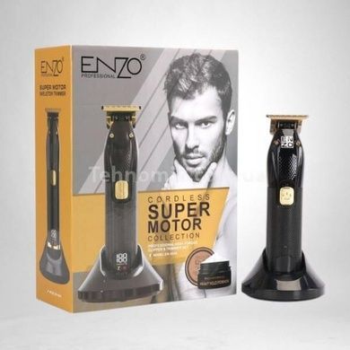 Машинка акумуляторна для стрижки для волосся з дисплеєм ENZO EN-5048 Чорна