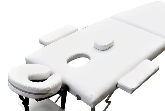 Массажный стол ZENET двухсекционный ZET-1044 WHITE размер S ( 180*60*61)