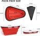 Контейнер силиконовый складной для пиццы Pizza Pack Красный