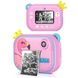 Дитячий фотоапарат миттєвого друку з підтримкою microSD YT008 FLAMINGO Рожевий