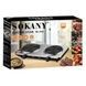 Плита електрична дискова двокомфорочна Sokany SK-5102 Сіра