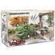 Набор Парковка 3 машинки, звук и подсветка SJ692 A-1 Dinosaur Adventure Зеленый