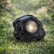 Светильник садовый с солнечной панелью Камень Garden light stone Серый