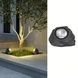 Светильник садовый с солнечной панелью Камень Garden light stone Серый