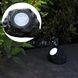 Светильник садовый с солнечной панелью Камень Garden light stone Серый