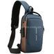 Сумка нагрудна з протиугінним замком з паролем Backpack AND XL1228 Синя з коричневим