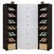 Полка для обуви закрытая разборная 42*28*152см 7-shoe rack LY-1045 Черная