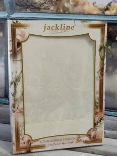 Скатертина водовідштовхувальна Jackline LUX BORDERED JTD136 160х220см Поліестер
