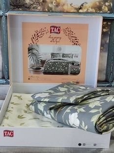 Постільна білизна Tac Melia Сатин Євро розмір