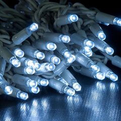 Гирлянда Нить LED 100 белый провод 8,5 м Белый свет