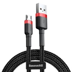 Кабель Baseus Cafule Cable USB Micro 2.4A 1m Red+Black