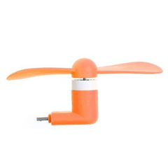Портативный USB мини вентилятор для айфона iPhone - оранжевый