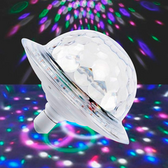 Диско-куля в патрон LED UFO Bluetooth Crystal Magic Ball E27 0926 з пультом