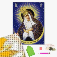 Алмазная мозаика икона Божої Матері «Остробрамська» DBS1087