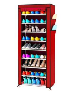 Стелаж для зберігання взуття Combination Shoe Frame 60X30X160 Червоний