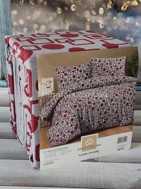Постельное белье Cotton collection 41874 Фланель Хлопок Полуторный размер
