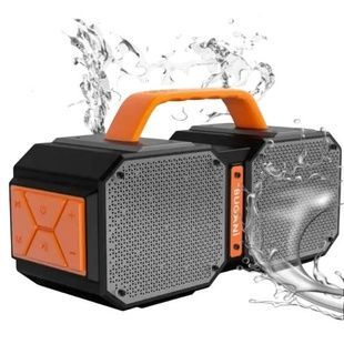 Колонка бездротова портативна Bluetooth BUGANI M83 Чорна з помаранчевим