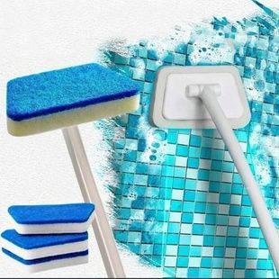 Щетка универсальная для уборки дома с длинной ручкой Glass Eraser Белая