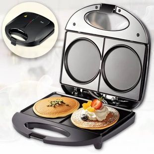 Вафельниця для панкейків з антипригарним покриттям 750Вт R.2521 RAF Чорна