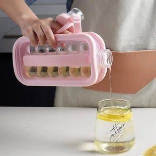 Силіконова форма для льоду ICE CUBE TRAY Рожева