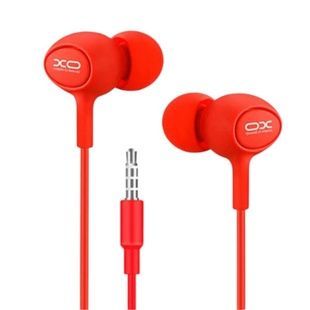 Наушники проводные XO S6 Candy music earphone Красные
