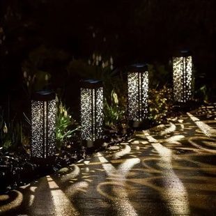 Набор садовых декоративных светильников 4шт garden light 10 Черные