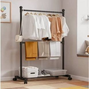 Вешалка для одежды Single Rod Hallstand Черная