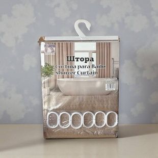 Фіранка-шторка душова 180x180см AND 06 Золото