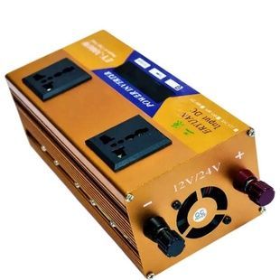 Перетворювач напруги з 12V/24V&rarr;220V 3000W з дисплеєм EYURAN EY-3000W Помаранчевий
