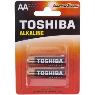 Батарейка лужна Toshiba R06 алкалаїн size AA (одна спайка)