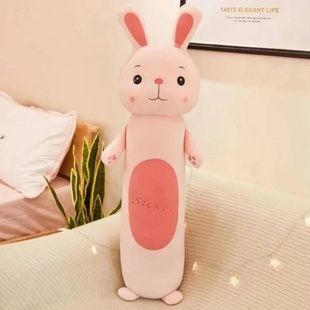 Игрушка батон Зайчик 70 см Розовый