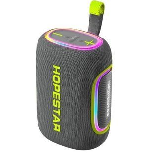 Колонка бездротова акумуляторна Bluetooth BT5.3 65W, 8000mAh, RGB, TWS, 6h HOPESTAR H58 Сіра