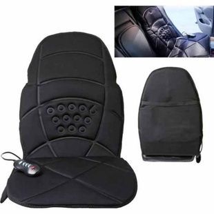 Накидка масажна з підігрівом в автомобіль 12/220V Massage JB-100C Чорна