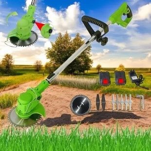 Газонокосарка акумуляторна 48V з двома акумуляторами в комплекті Салатова