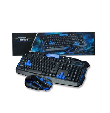 Комплект бездротової клавіатури з мишею Pro Gaming HK-8100 Чорний