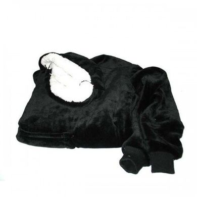 Толстовка-плед з капюшоном Huggle Hoodie чорний