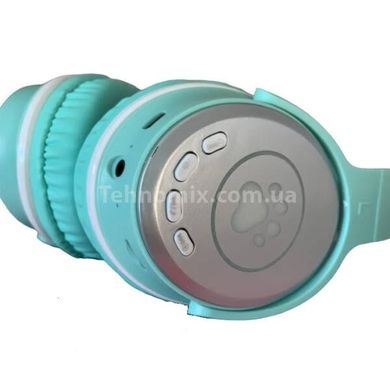 Бездротові навушники Bluetooth з котячими вушками LED SP-25 Зелені