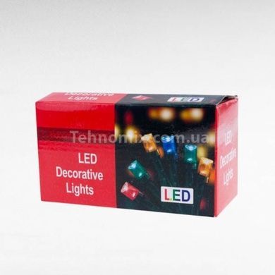 Новорічна світлодіодна гірлянда 400LED Чорний провід, мультиколор